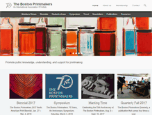 Tablet Screenshot of bostonprintmakers.org